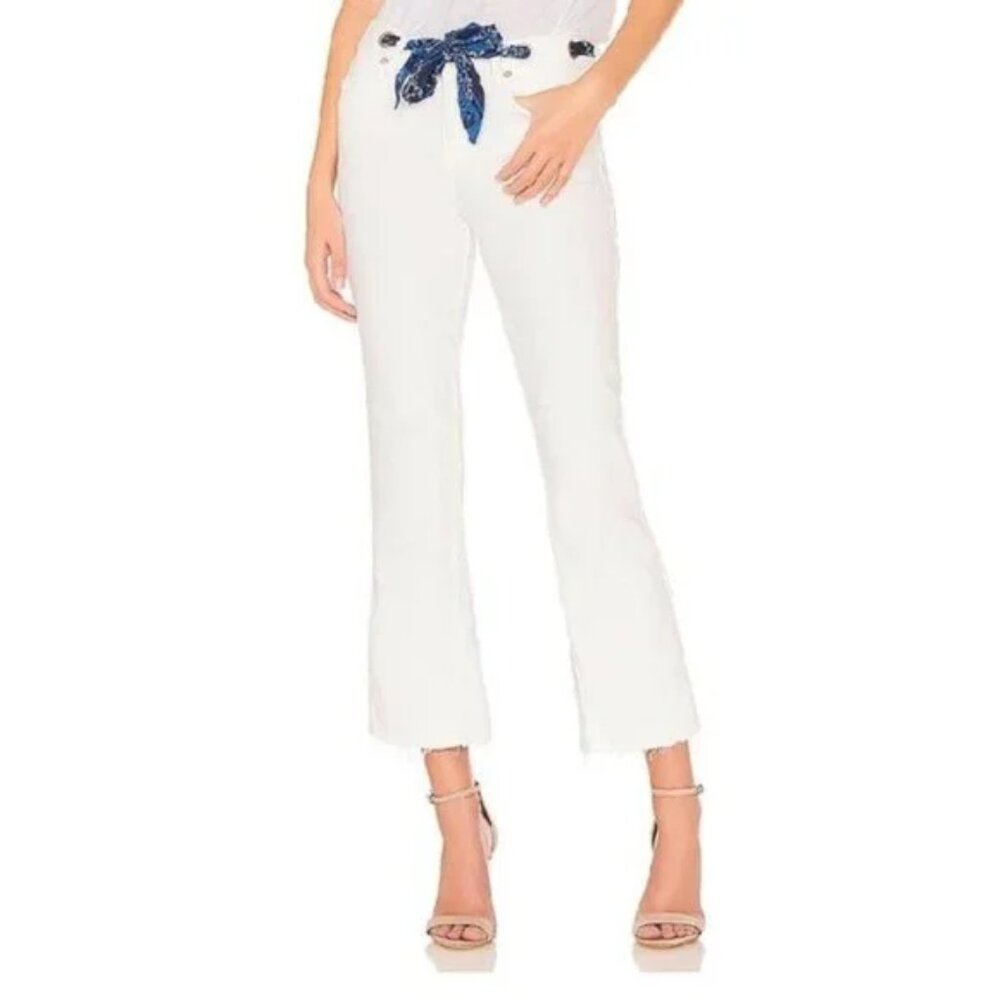 FREE PEOPLE Belt Our Crop Bootcut Jeans
